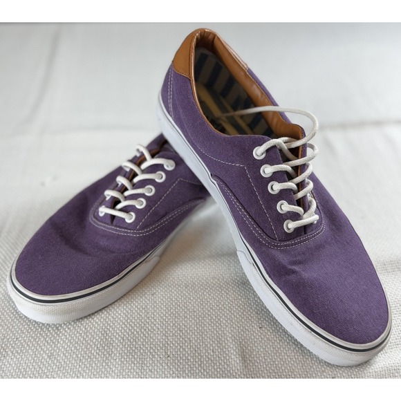 Vans Shoes Mens Size 11.5 Purple Canvas Low Top Lace Up Casual Skate‎ Sneakers - Picture 10 of 10